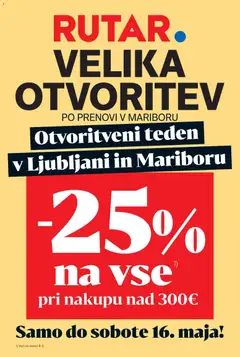 Predogled kataloga iz trgovine Rutar veljaven od 13.05.2026