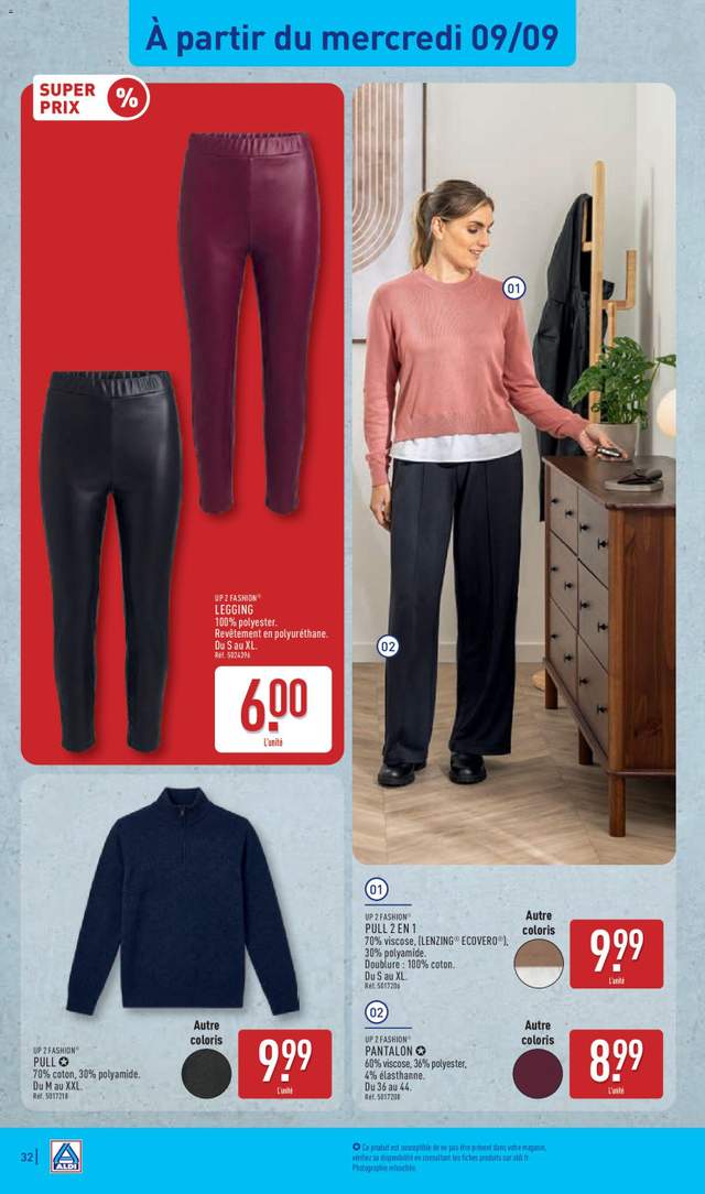 Nouveau catalogue Aldi à partir du 08/09