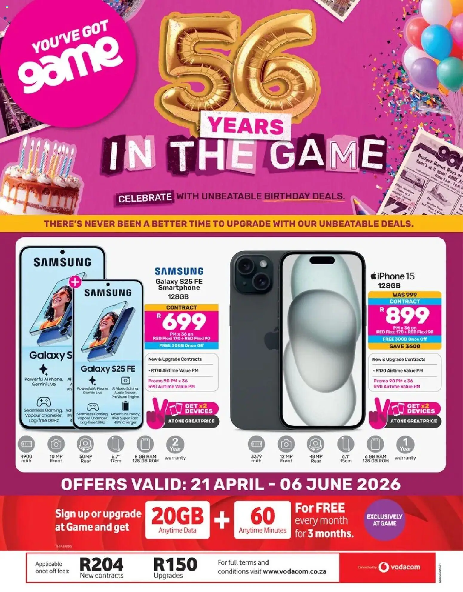 Preview of Game Game - 56 Years In The Game vol.2 valid 21/04/2026 - Game, Smartphone, Audio, Charger
