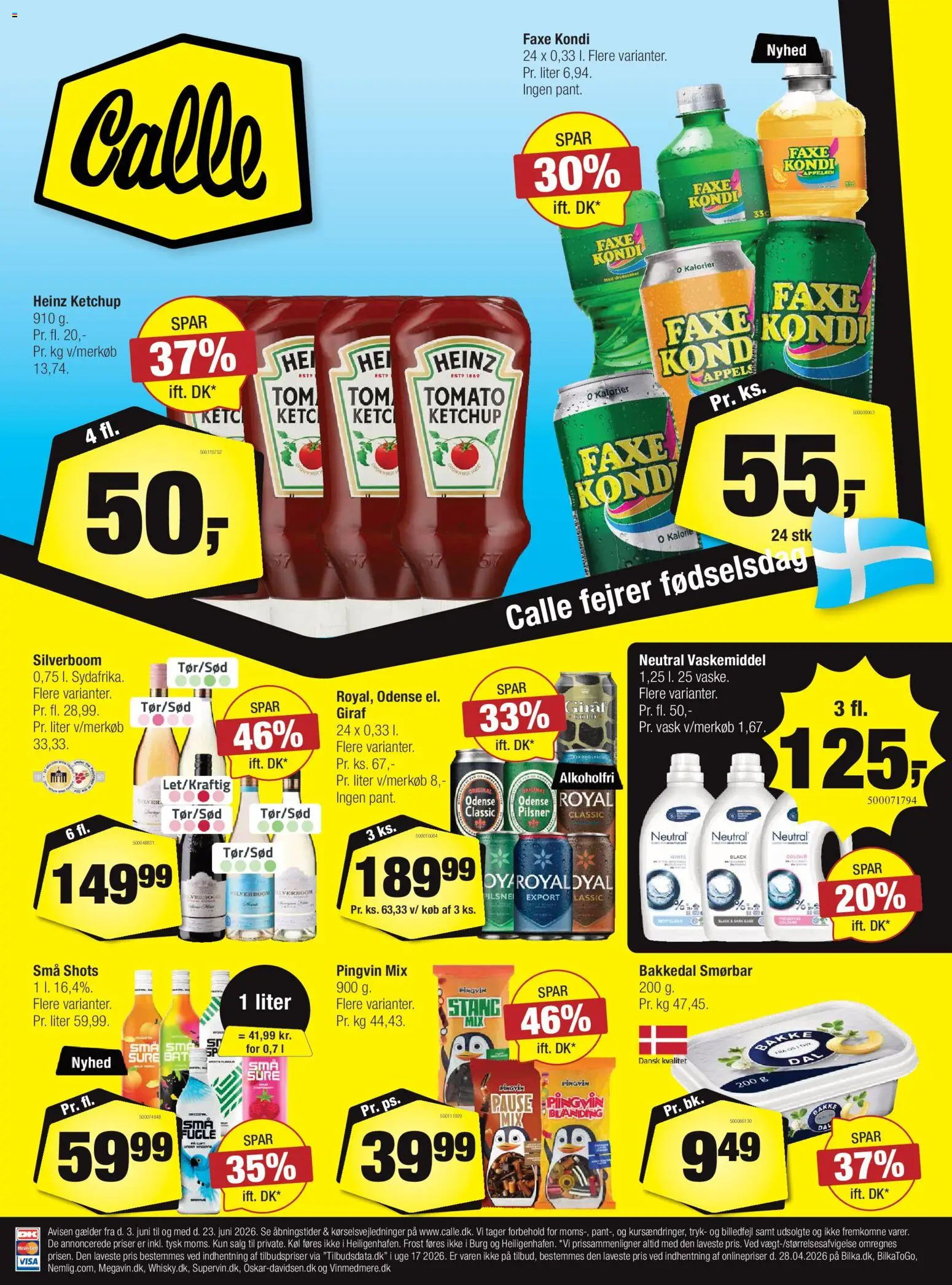 Eksempel på tilbudsavis Calle - Tilbudsavis 23 - 24 fra butik Calle gyldig fra 03/06/2026