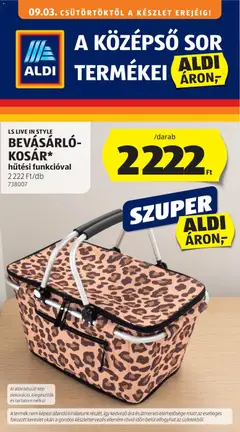 Aldi - Aldi Középső sor termékei megtekintése, amely érvényes 2026.09.03.-től