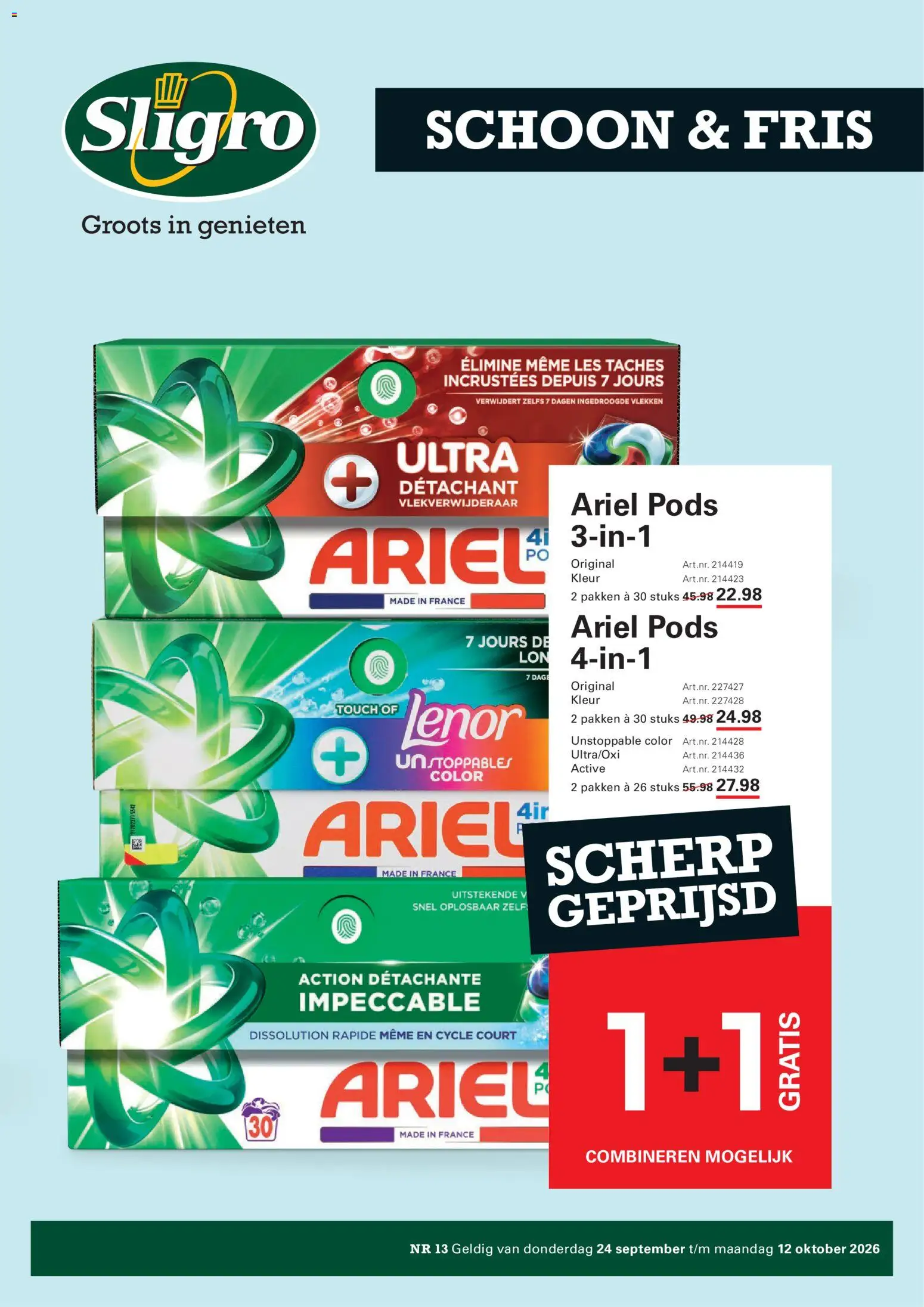 Voorbeeld van Sligro folder - schoon and fris van winkel Sligro geldig vanaf 24-09-2026