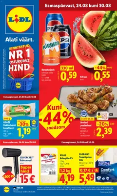 Lidl kliendilehe eelvaade alates 24.08.2026