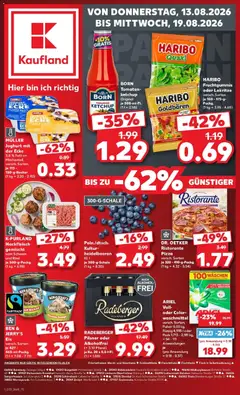 Vorschau von dem Prospekt des Geschäftes Kaufland, gültig ab dem 13.08.2026