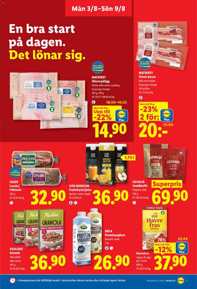Nytt Lidl reklamblad från 03/08
