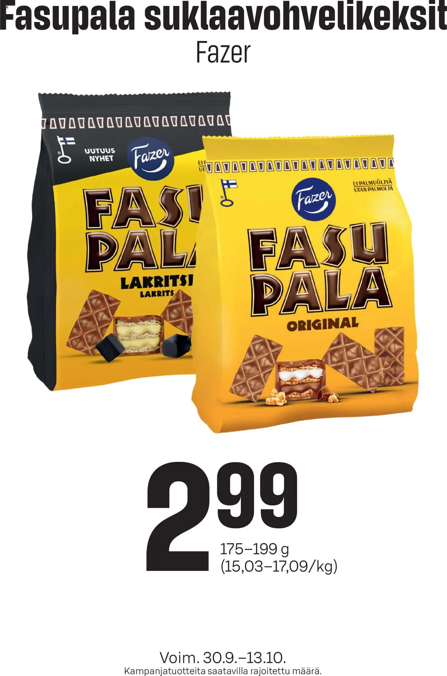 Kaupan S-market S-market Fasupala esikatselu, voimassa 30/09/2026