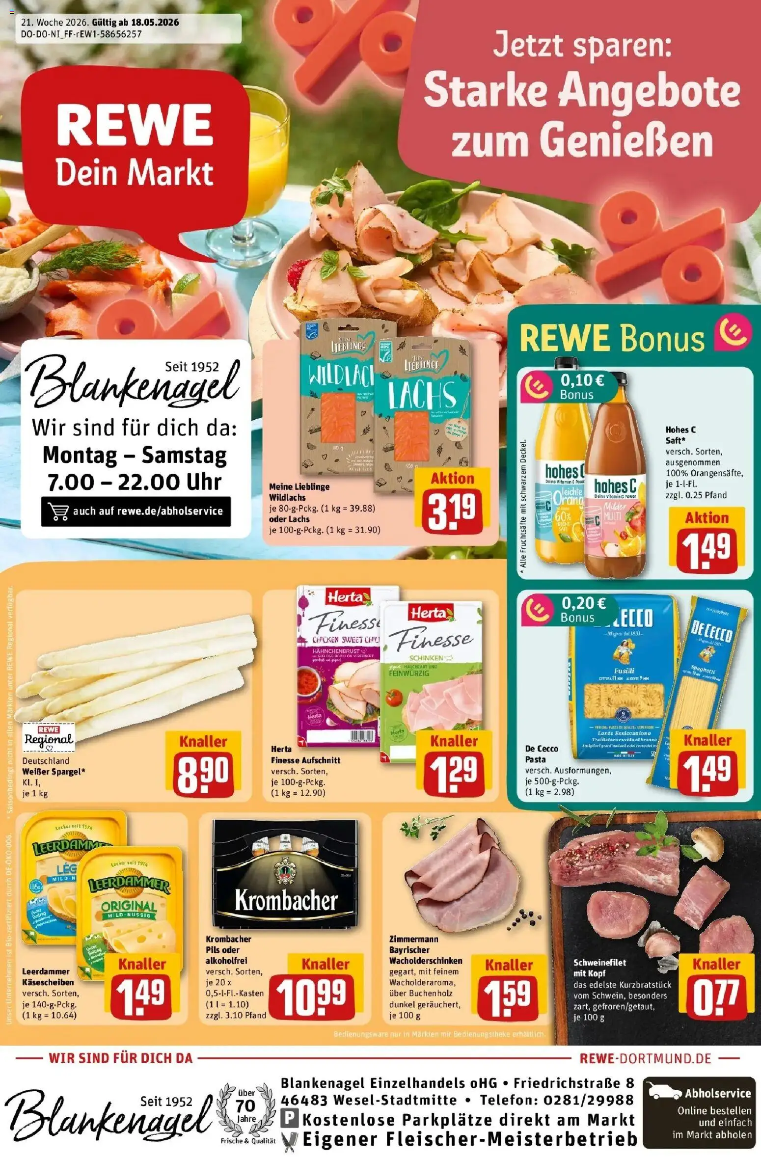 Vorschau von dem Prospekt des Geschäftes Rewe, gültig ab dem 17.05.2026