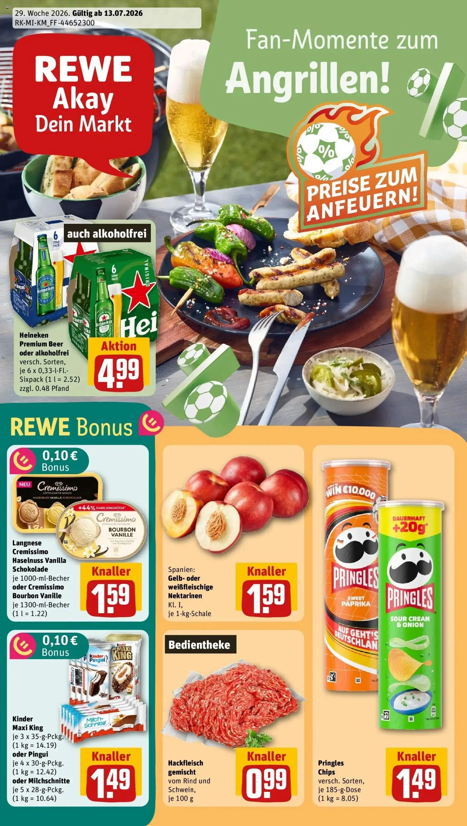 Vorschau von dem Prospekt des Geschäftes Rewe, gültig ab dem 13.07.2026