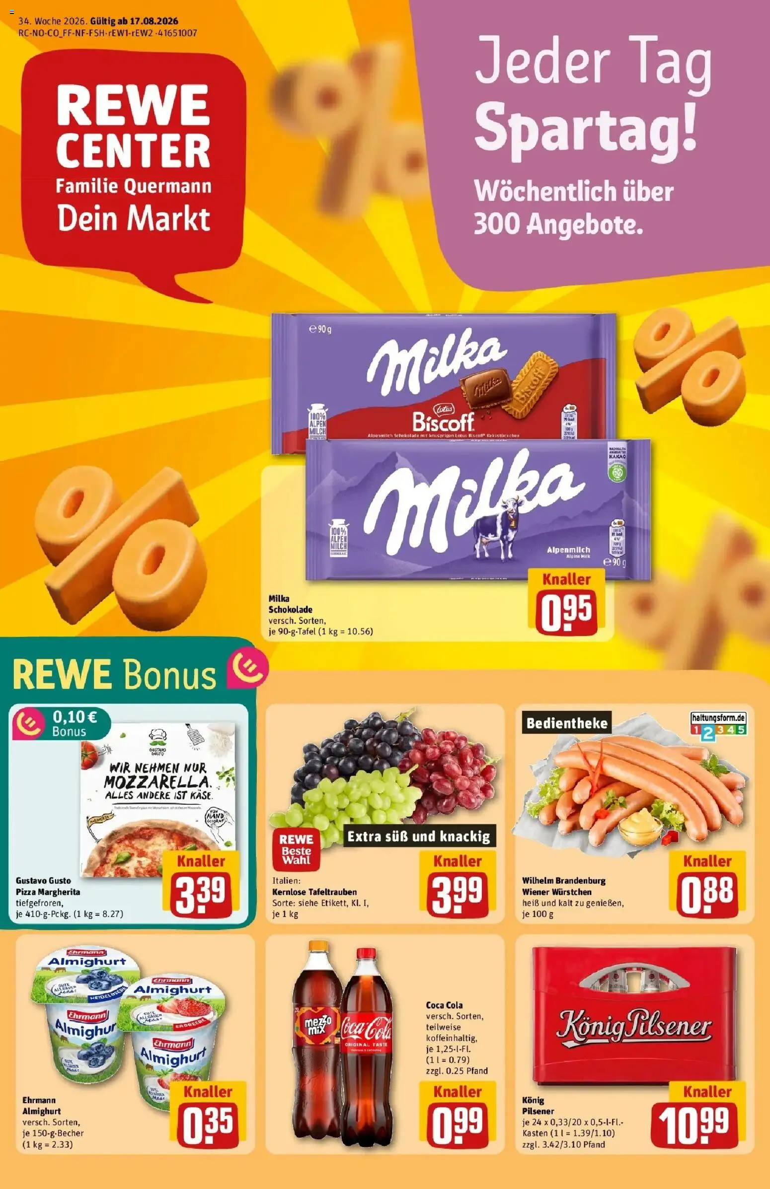 Vorschau von dem Prospekt des Geschäftes Rewe, gültig ab dem 17.08.2026