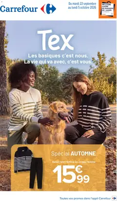 Prévisualisation de Carrefour Tex spécial automne du magasin Carrefour formulaire valide 22/09/2026
