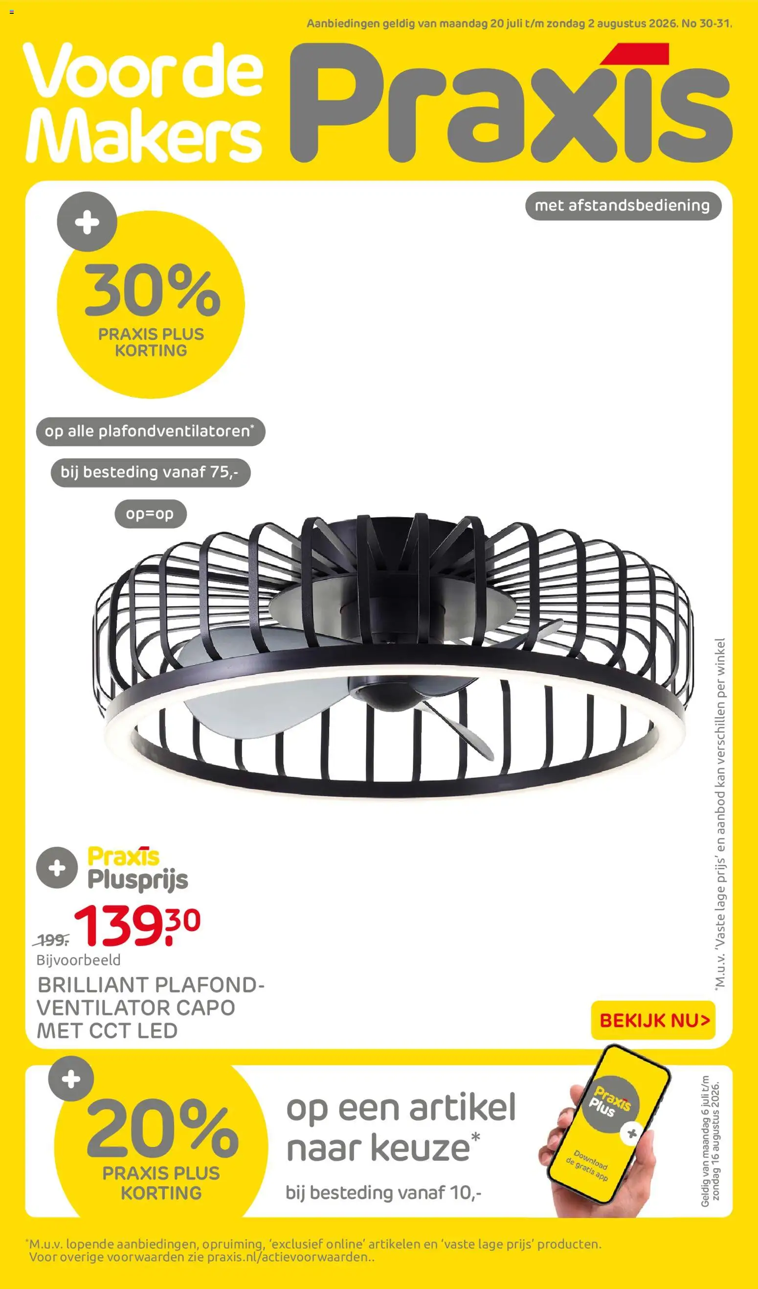 Voorbeeld van Praxis folder van winkel Praxis geldig vanaf 20-07-2026 - Ventilator, Kan