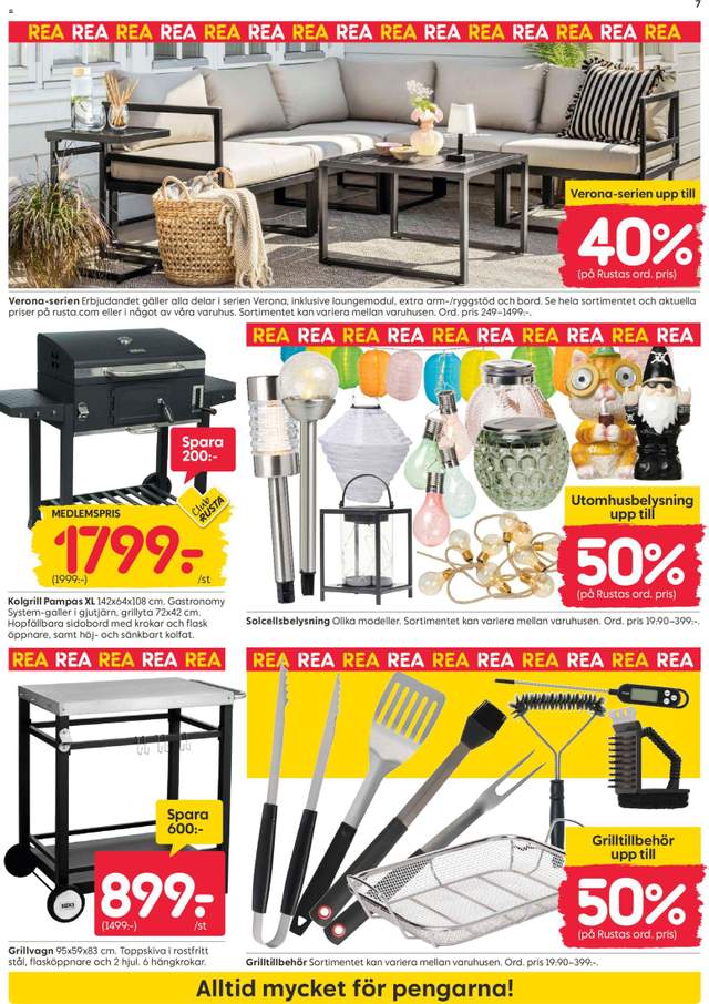Nytt Rusta reklamblad från 13/07