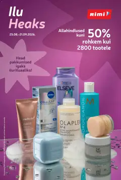 Rimi kliendilehe eelvaade alates 25.08.2026