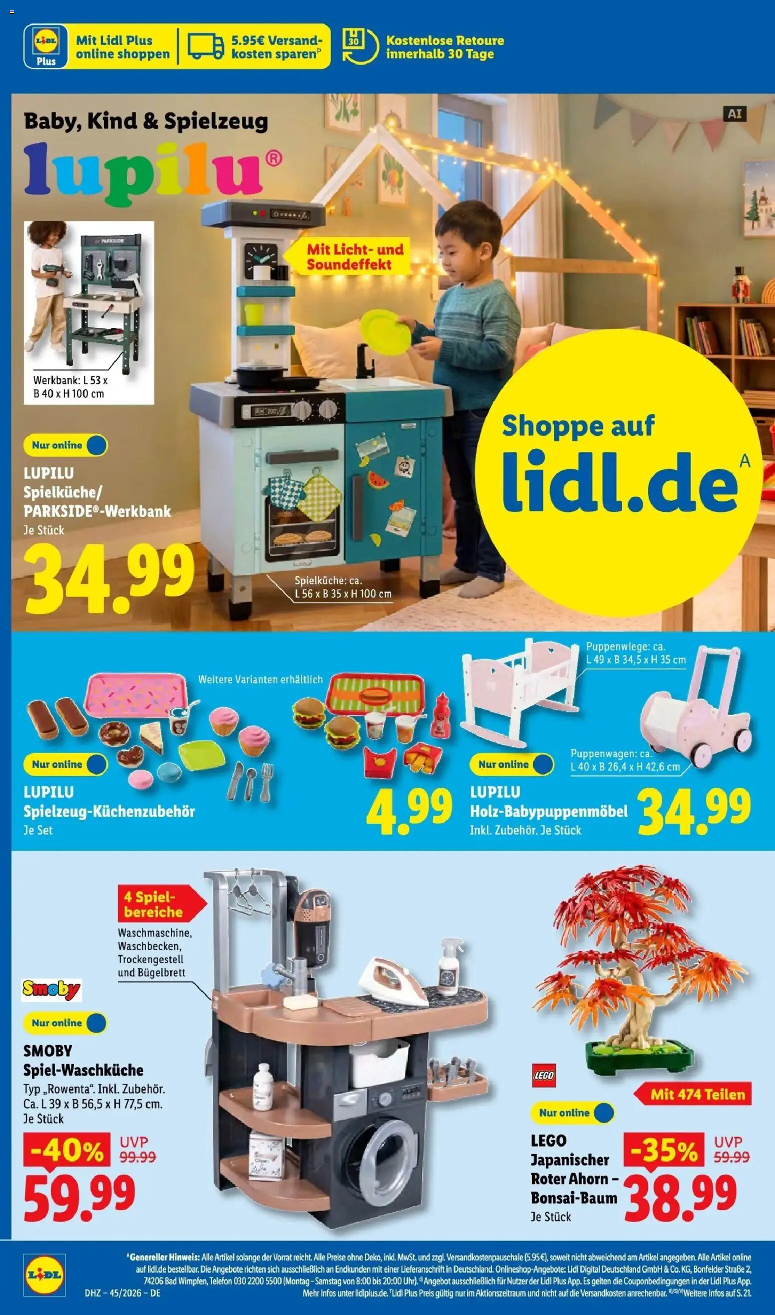 Vorschau von dem Prospekt des Geschäftes Lidl, gültig ab dem 02.11.2026 - Telefon, Bad, Spiel
