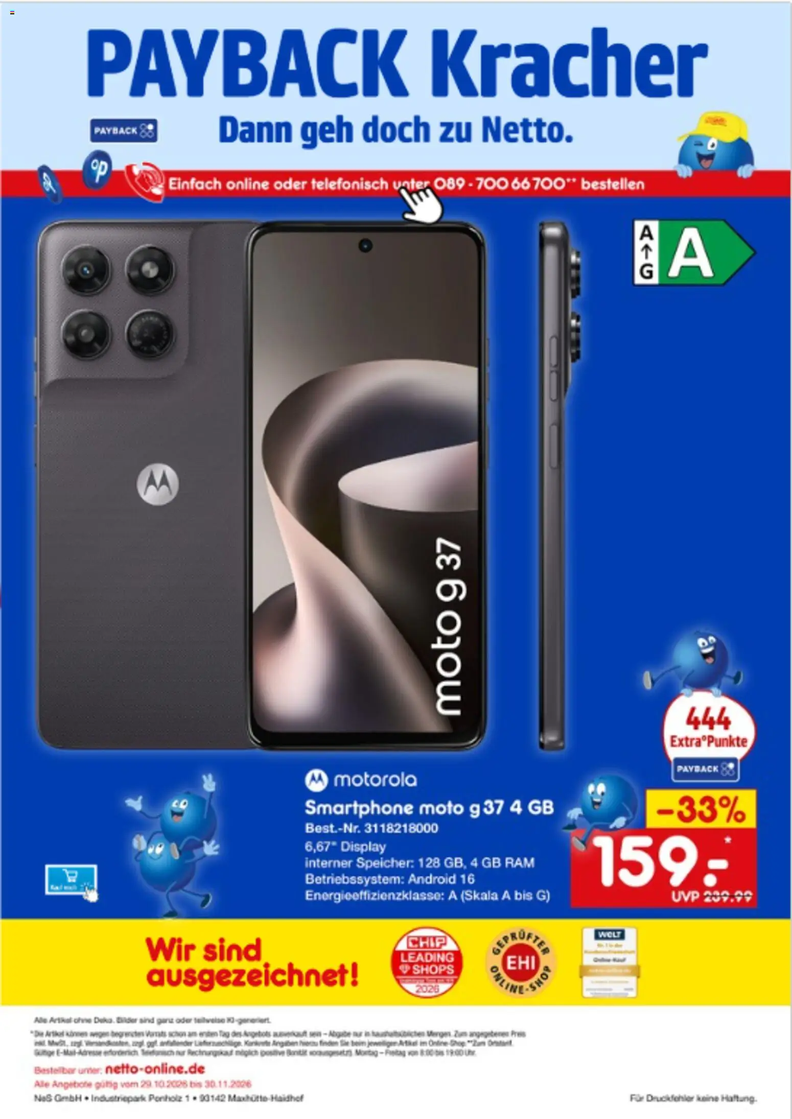 Vorschau von dem Prospekt des Geschäftes Netto Marken-Discount, gültig ab dem 01.11.2026 - Bilder, Uhr, Smartphone