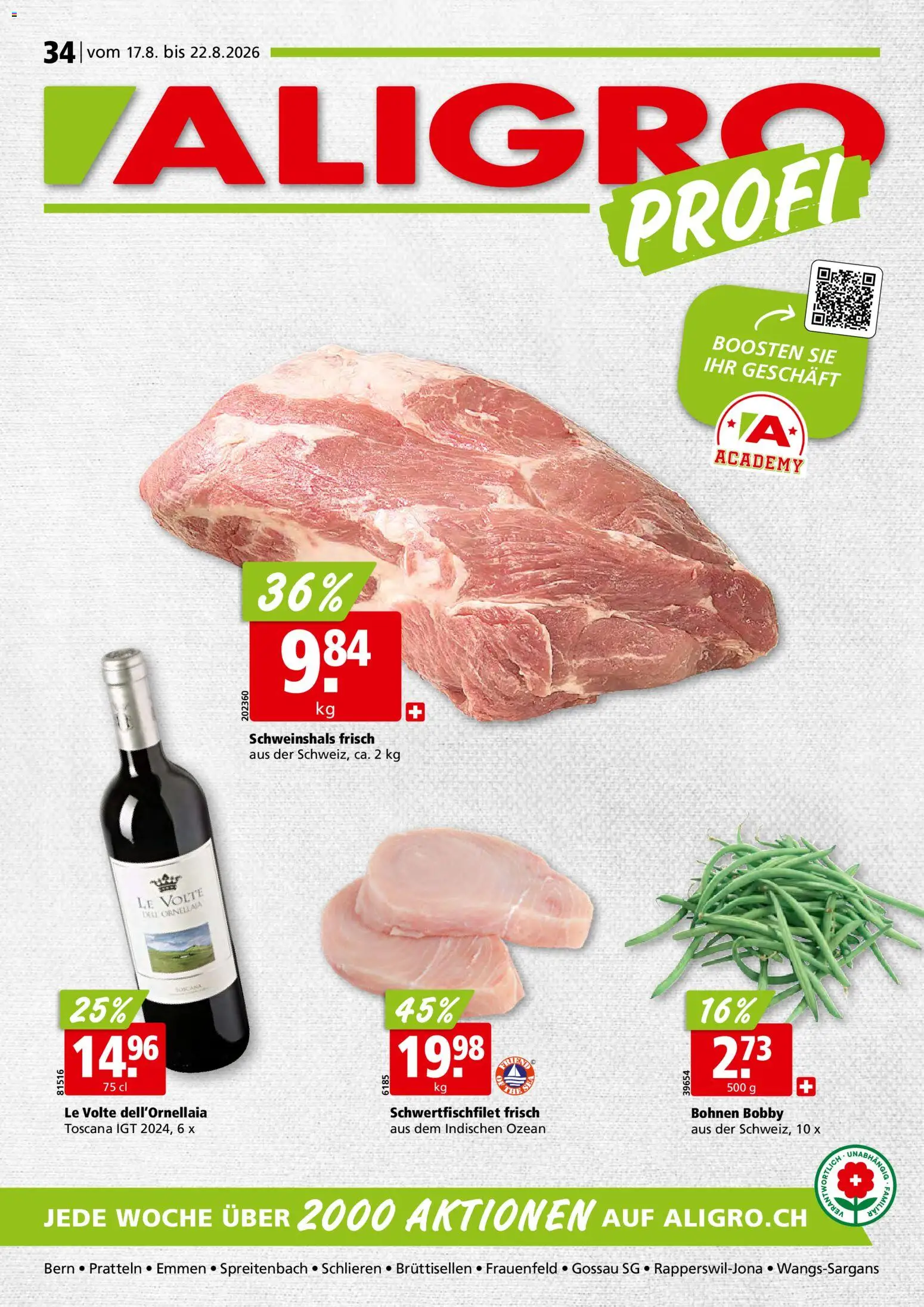 Vorschau des Merkblatts Aligro aktionen vom Shop Aligro gültig von 17.08.2026 bis 22.08.2026
