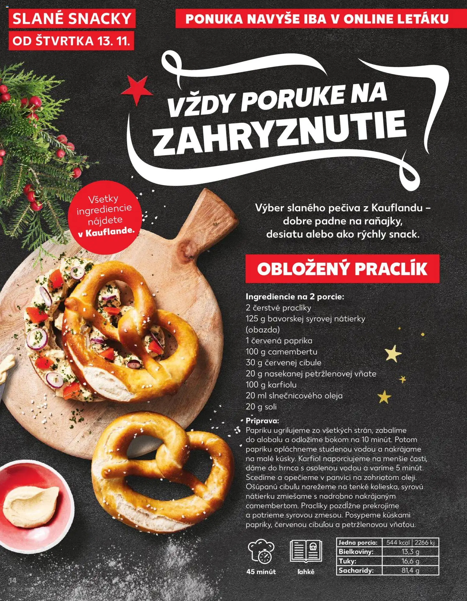 Náhľad Kaufland letáku platného od 13.11.2025 - Paprika, Karfiol, Červená paprika, Snacky