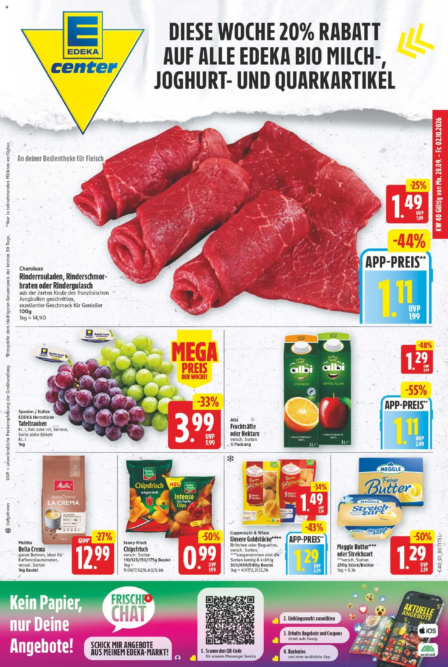 Vorschau von dem Prospekt des Geschäftes E center, gültig ab dem 28.09.2026