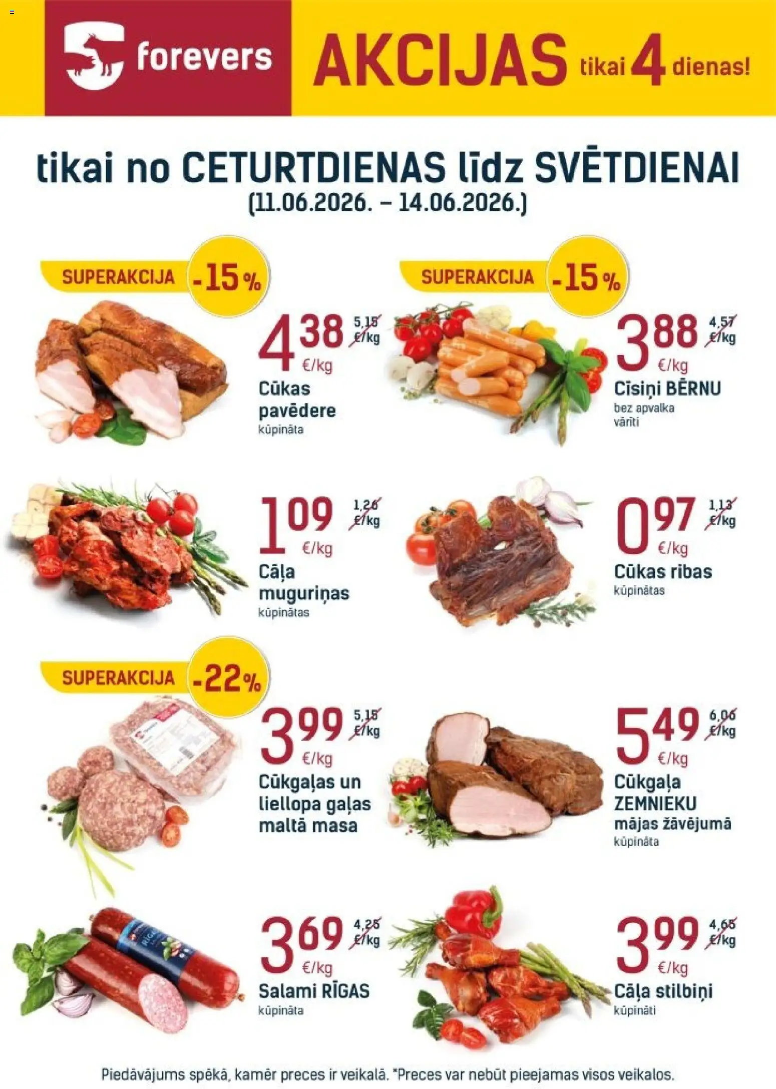 Skatīt Forevers akciju bukletu, derīgs no 11.06.2026.