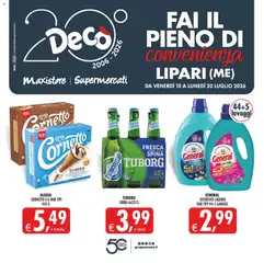 Anteprima dell'opuscolo Decò volantino Maxistore, Supermercati Lipari dal negozio Decò valido da 10/07/2026