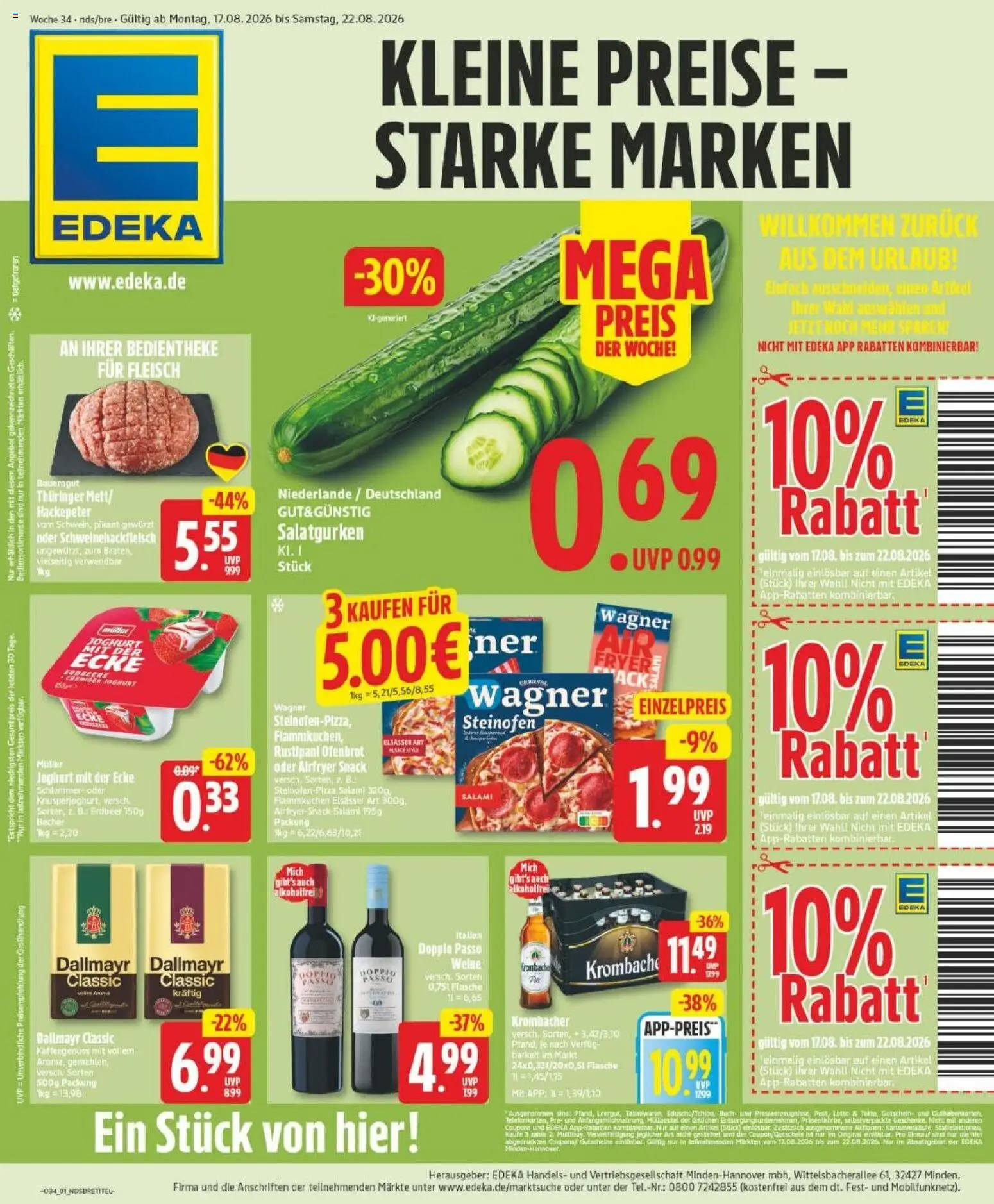 Vorschau von dem Prospekt des Geschäftes Edeka, gültig ab dem 17.08.2026
