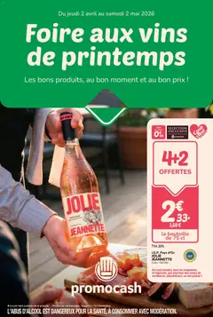 Prévisualisation de Promocash Foire aux vins de printemps du magasin Promocash formulaire valide 02/04/2026