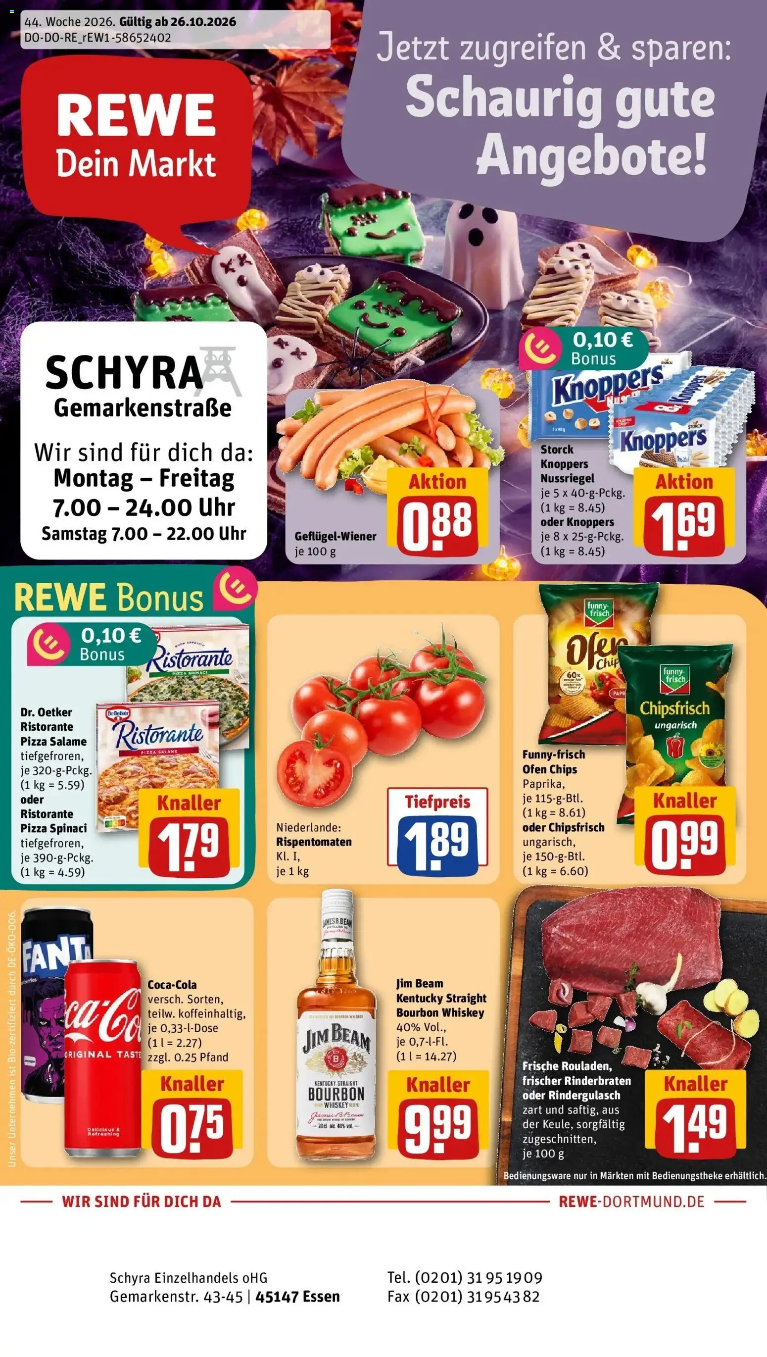 Vorschau von dem Prospekt des Geschäftes Rewe, gültig ab dem 26.10.2026