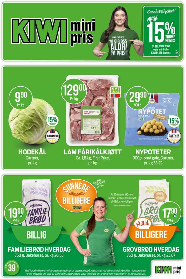 Ny Kiwi kundeavis fra 21/09