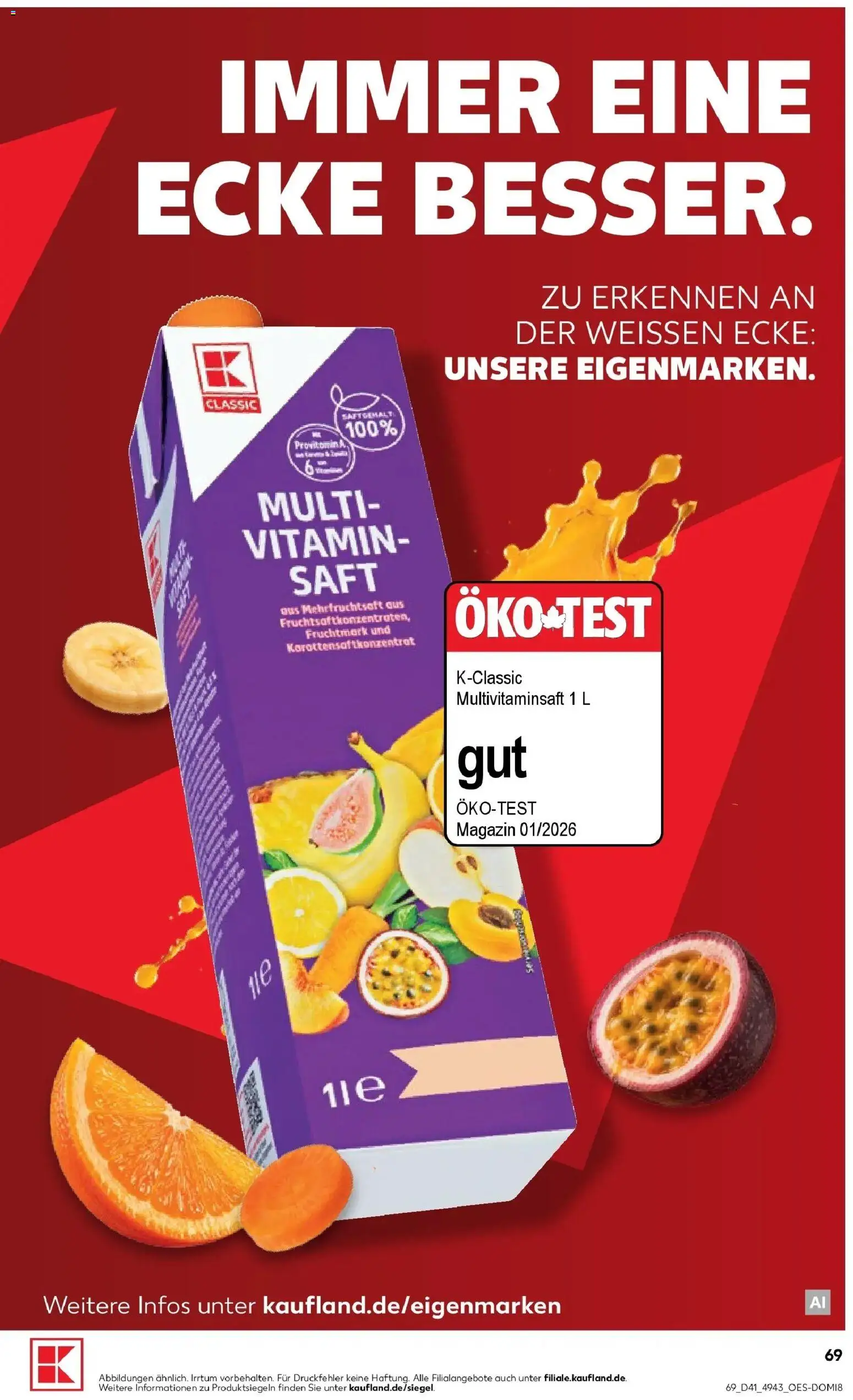 Vorschau von dem Prospekt des Geschäftes Kaufland, gültig ab dem 08.10.2026 - Magazin, Saft