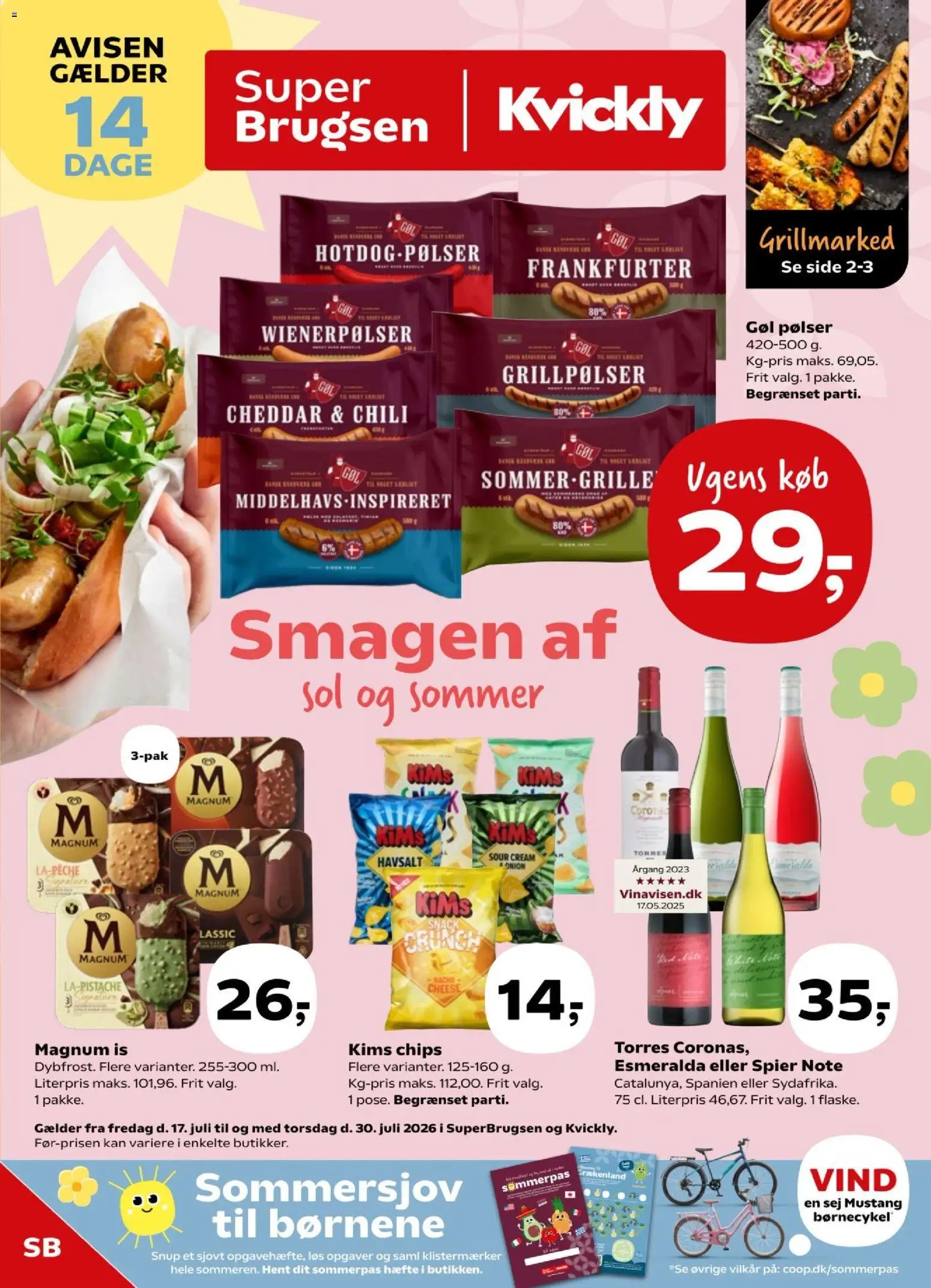 Eksempel på tilbudsavis Super Brugsen - Tilbudsavis uge 29-30 fra butik Super Brugsen gyldig fra 17/07/2026