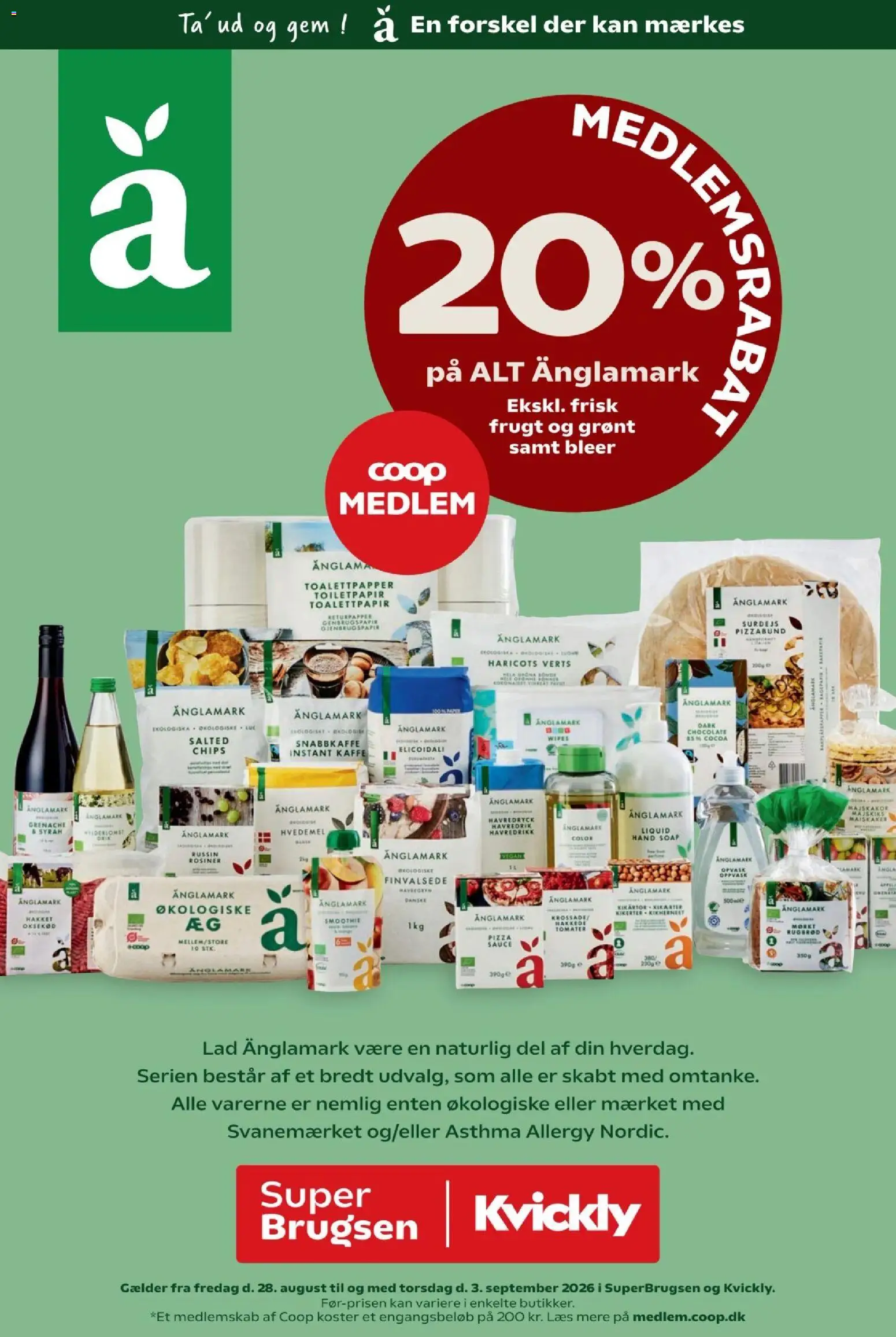 Eksempel på tilbudsavis Kvickly - Änglamark katalog fra butik Kvickly gyldig fra 28/08/2026