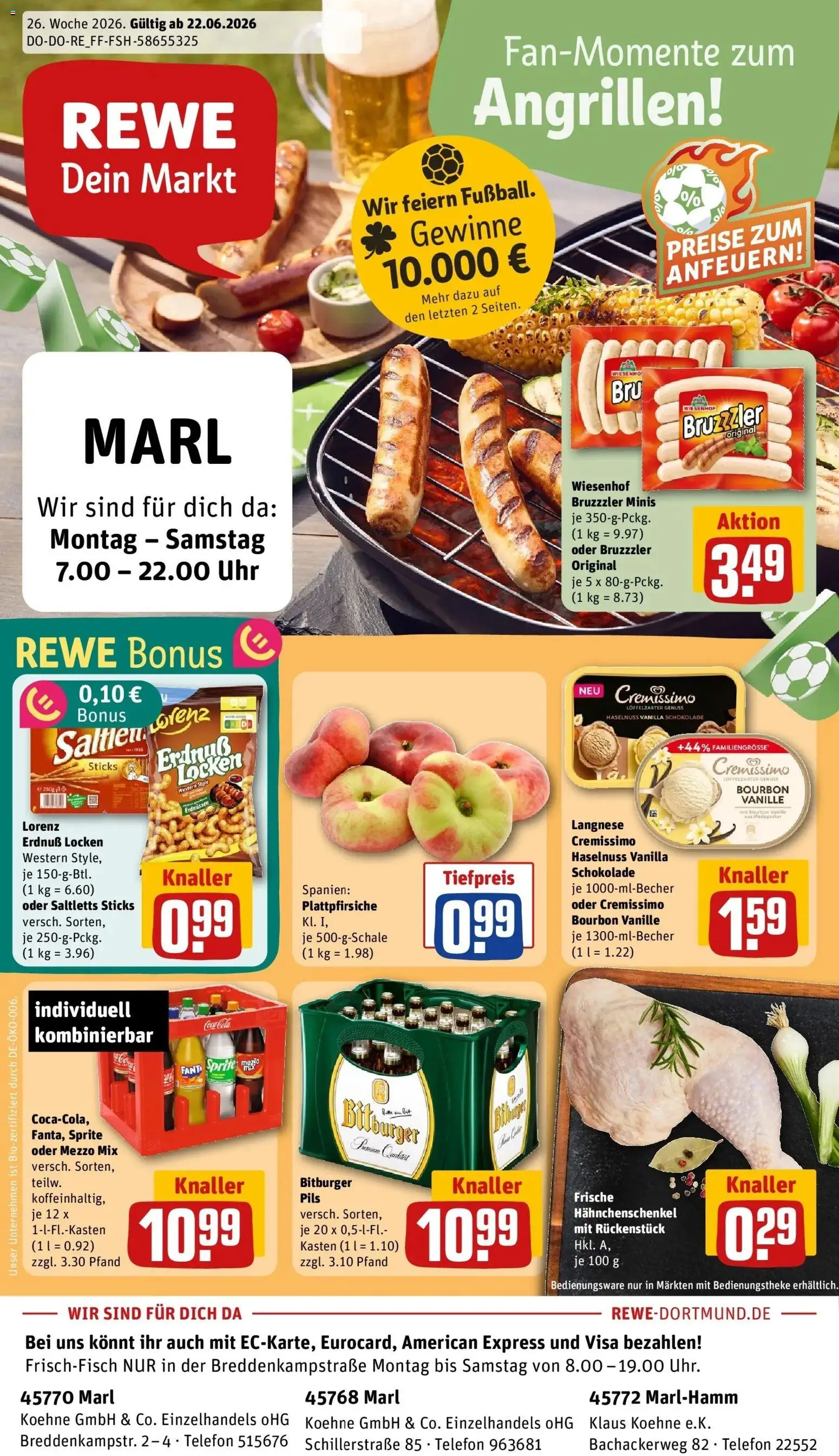 Vorschau von dem Prospekt des Geschäftes Rewe, gültig ab dem 21.06.2026