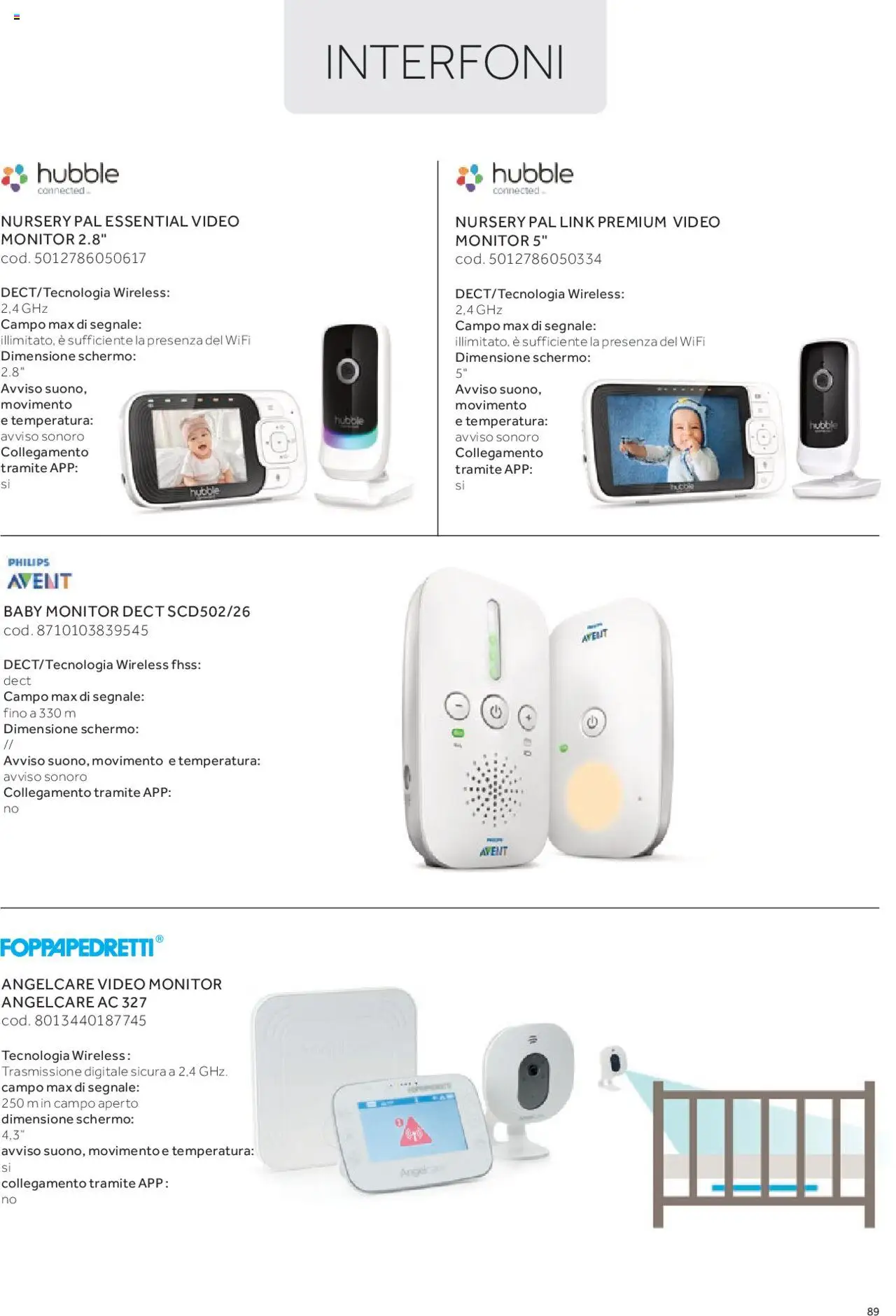Anteprima dell'opuscolo Catalogo Camarette e Lettini dal negozio Prenatal valido da 01/01/2025 - Video, Monitor, Schermo, Baby monitor