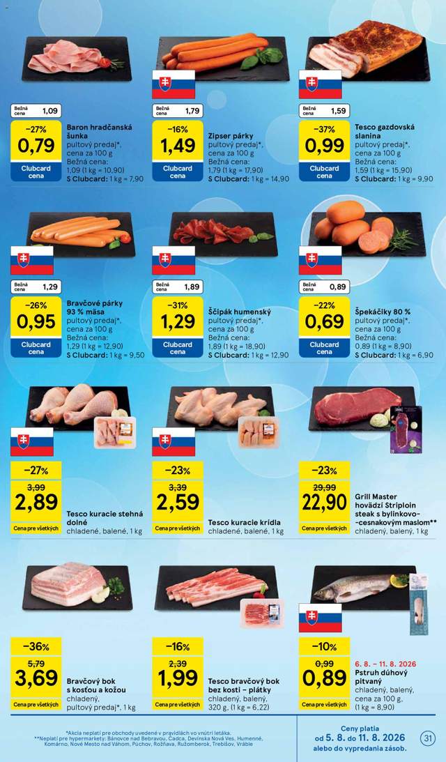 Nový Tesco leták od 05.08.