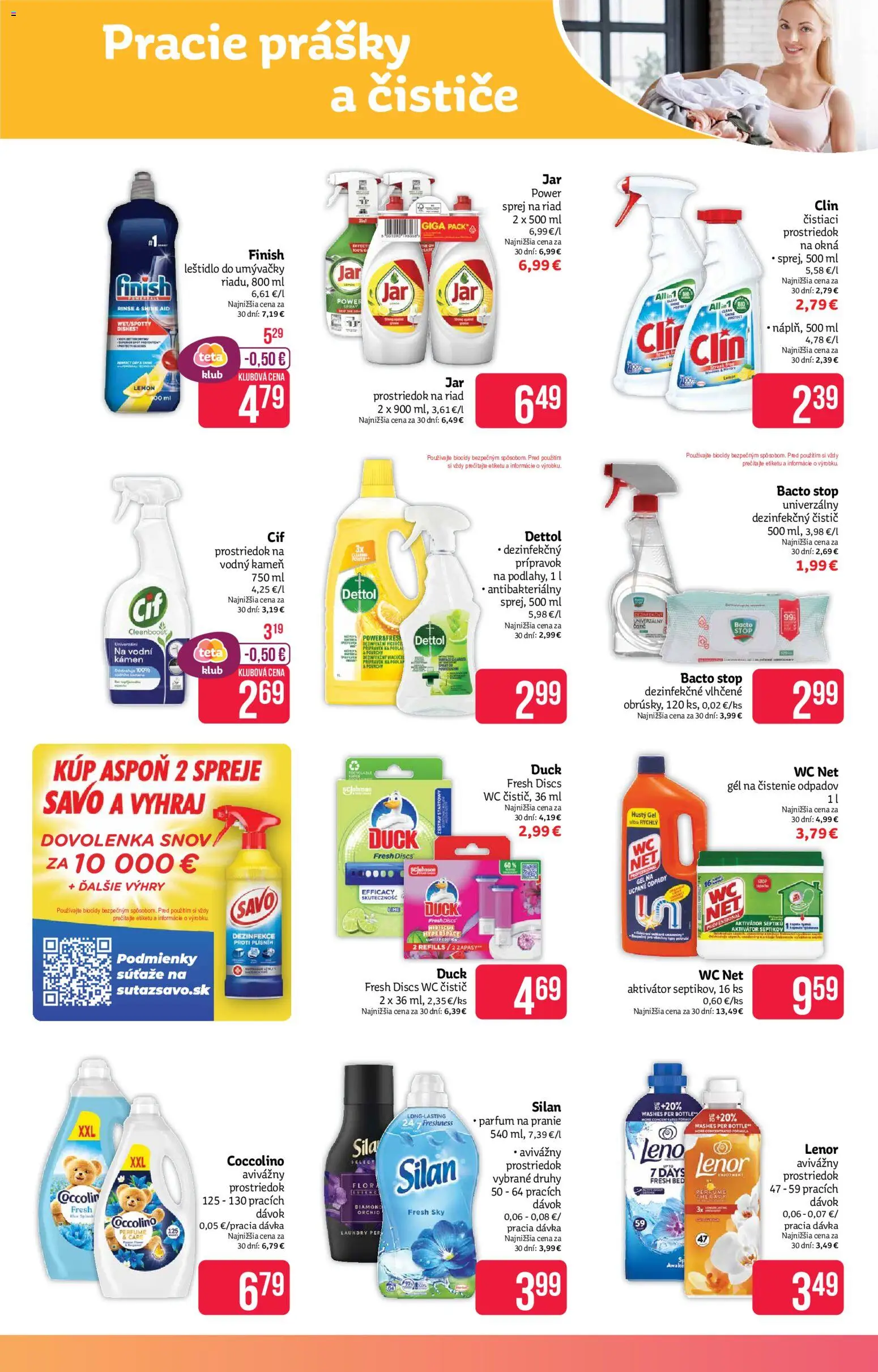 Náhľad Teta drogerie letáku platného od 14.09.2026 - Wc, Flora, Coccolino, Lenor, Dettol, Riad, Silan, WC NET
