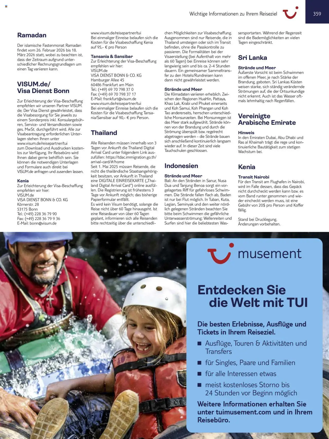 Vorschau von dem Prospekt des Geschäftes TUI, gültig ab dem 01.11.2025 - Wasser, Koffer