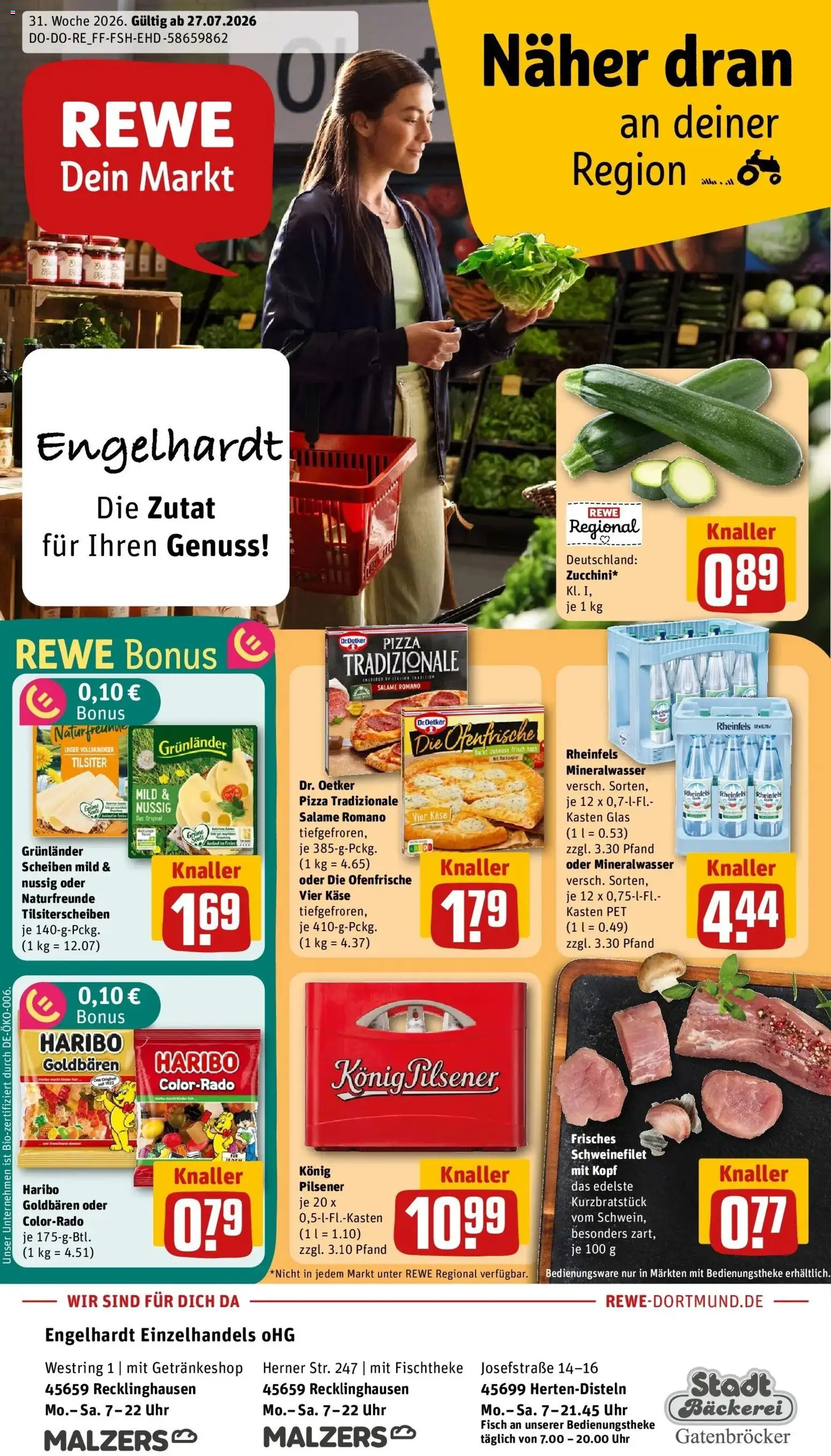 Vorschau von dem Prospekt des Geschäftes Rewe, gültig ab dem 27.07.2026