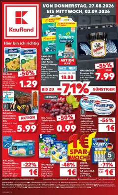 Vorschau von dem Prospekt des Geschäftes Kaufland, gültig ab dem 27.08.2026