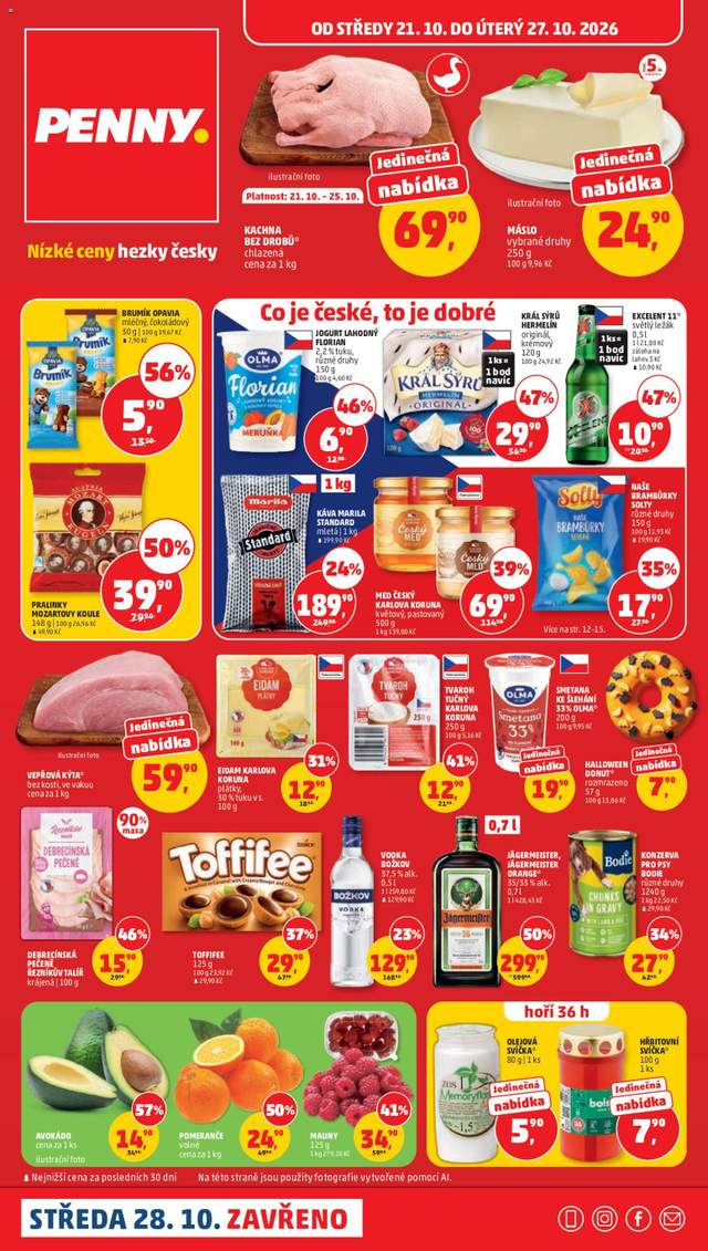 Nový Penny Market leták od 21.10.