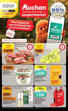 Auchan - Auchan Szupermarket akciós újság megtekintése, amely érvényes 2026.10.08.-től