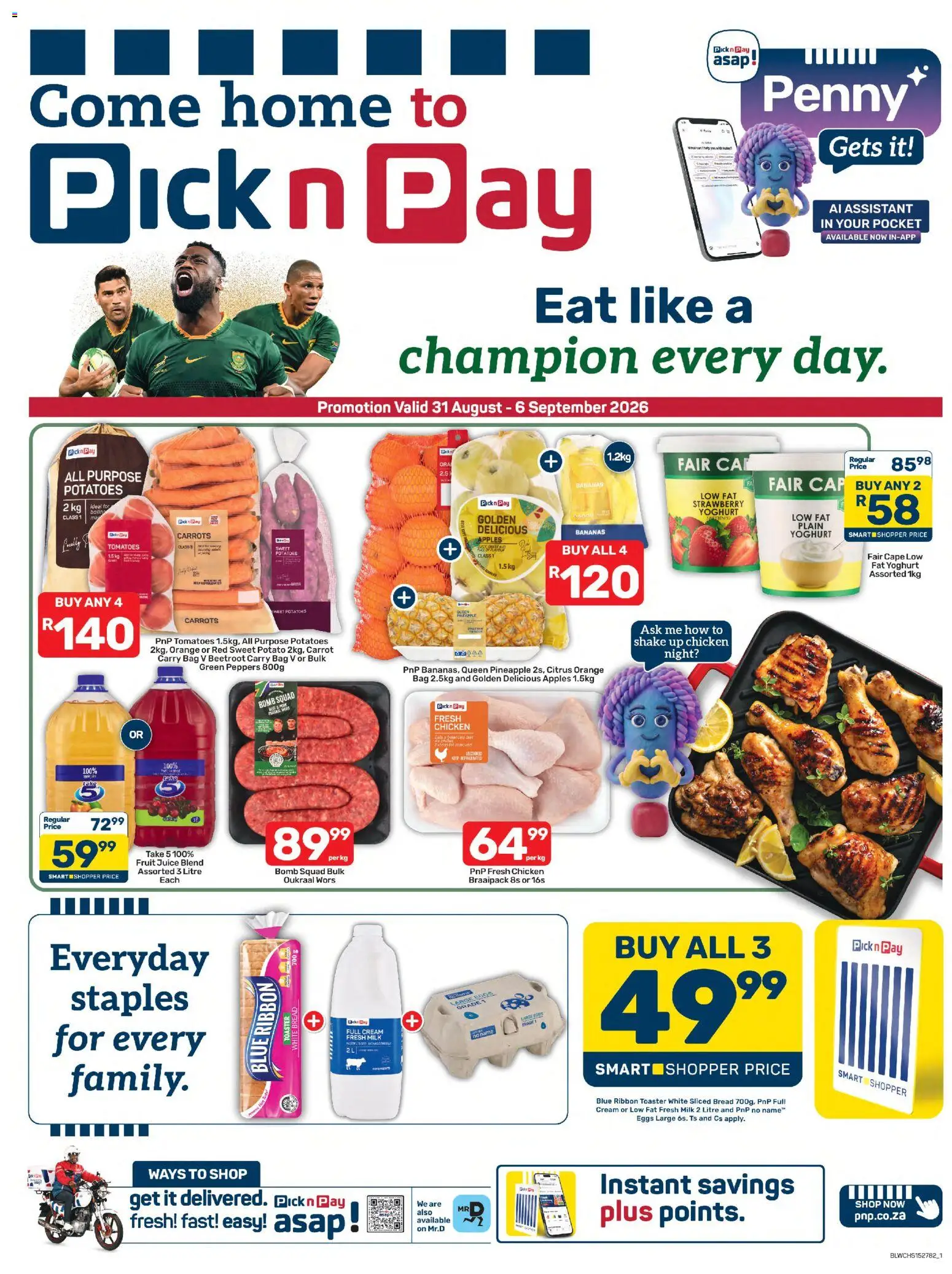 Preview of Pick n Pay flyer valid from 31/08/2026