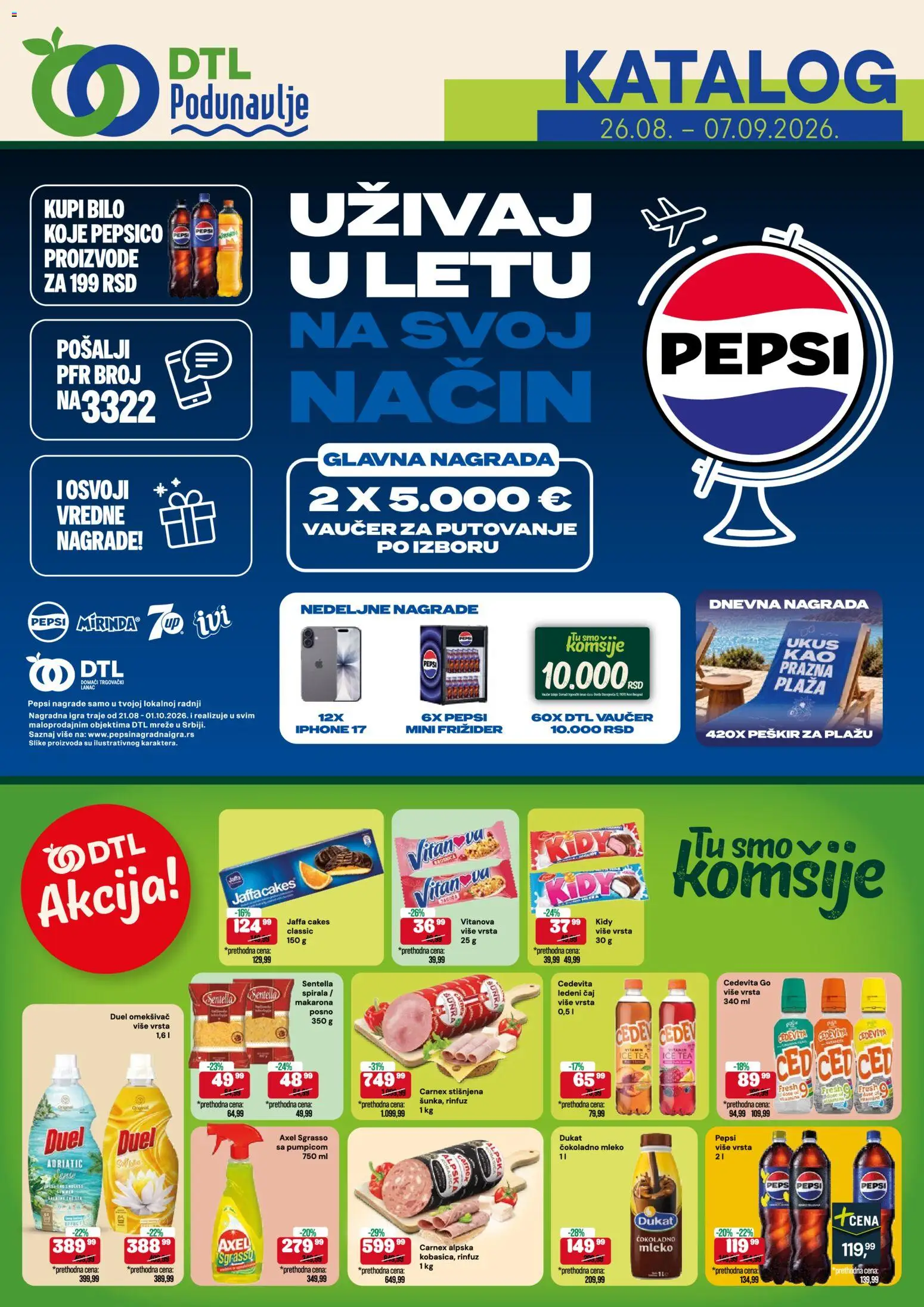 Pregled Podunavlje kataloga - važi od 26.08.2026