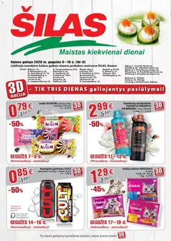 Šilas parduotuvės leidinio Šilas leidinys galiojančio nuo 2026.05.06 peržiūra