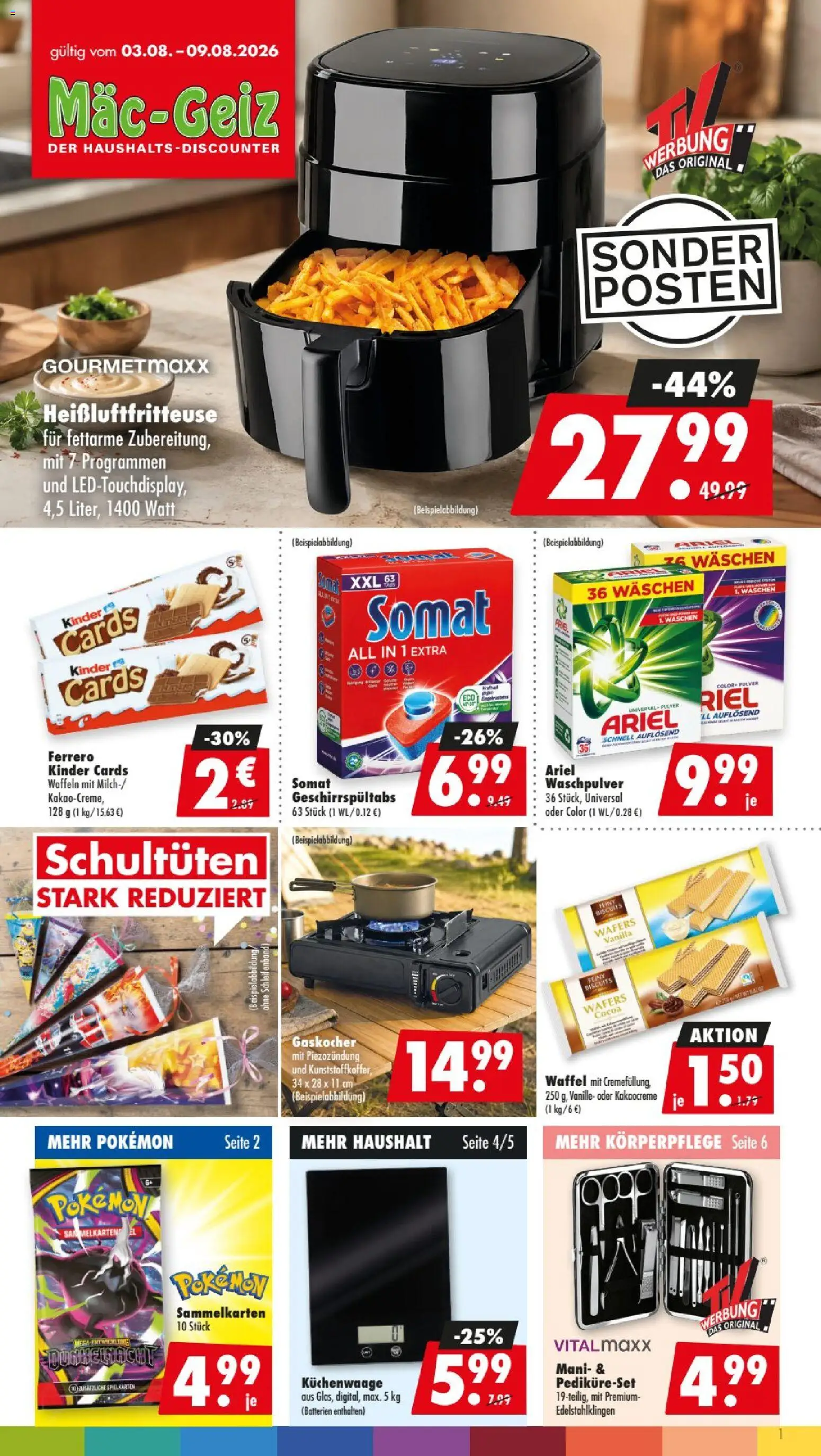Vorschau von dem Prospekt des Geschäftes Mäc Geiz, gültig ab dem 03.08.2026