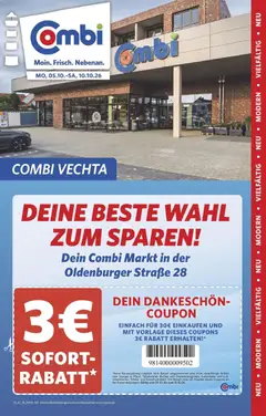 Vorschau von dem Prospekt des Geschäftes Combi, gültig ab dem 05.10.2026