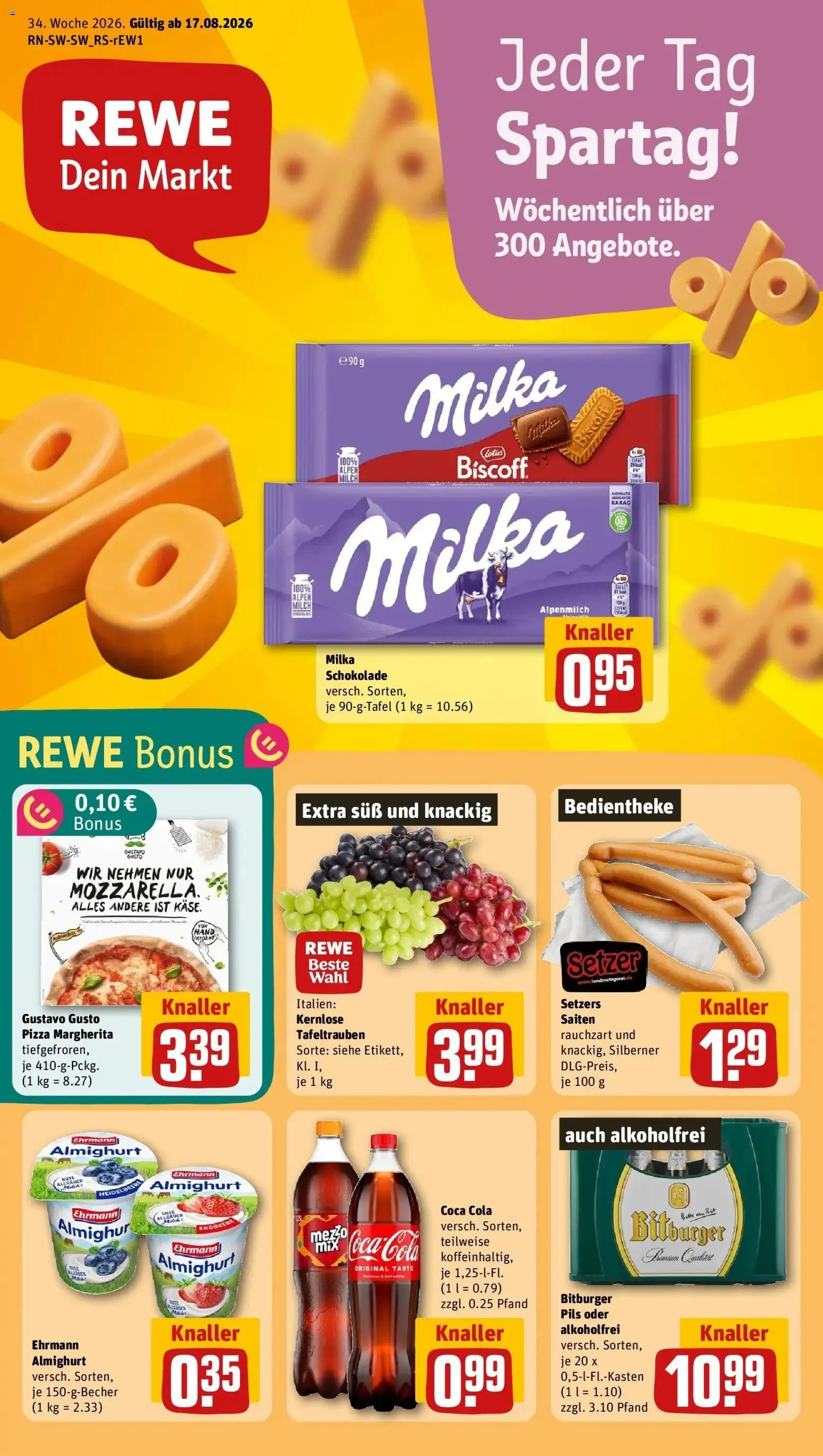 Vorschau von dem Prospekt des Geschäftes Rewe, gültig ab dem 17.08.2026