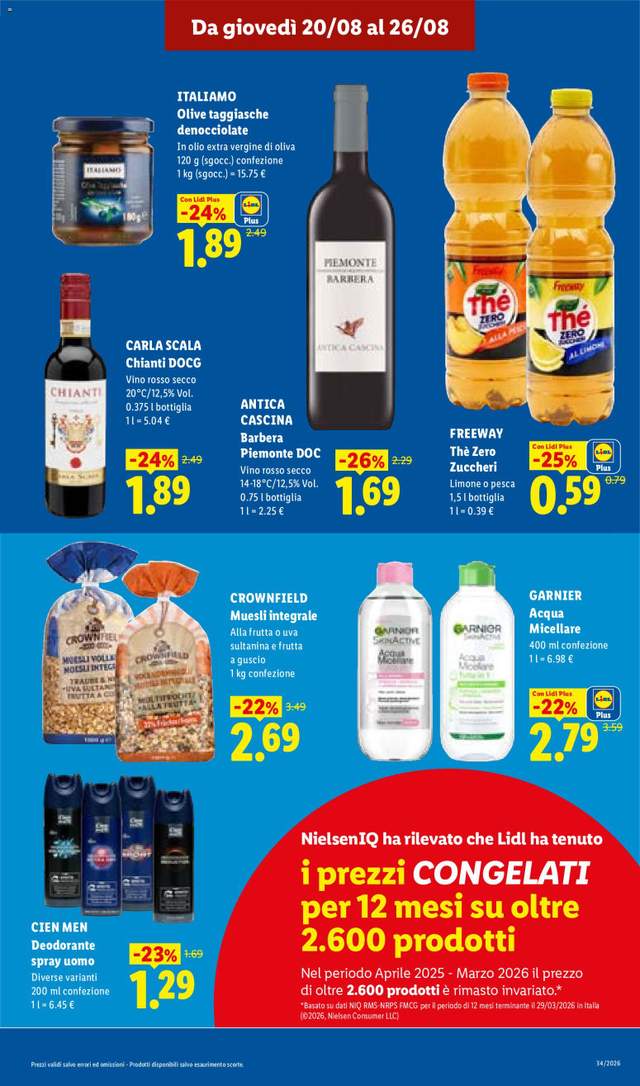 Nuovo volantino Lidl dal 20/08