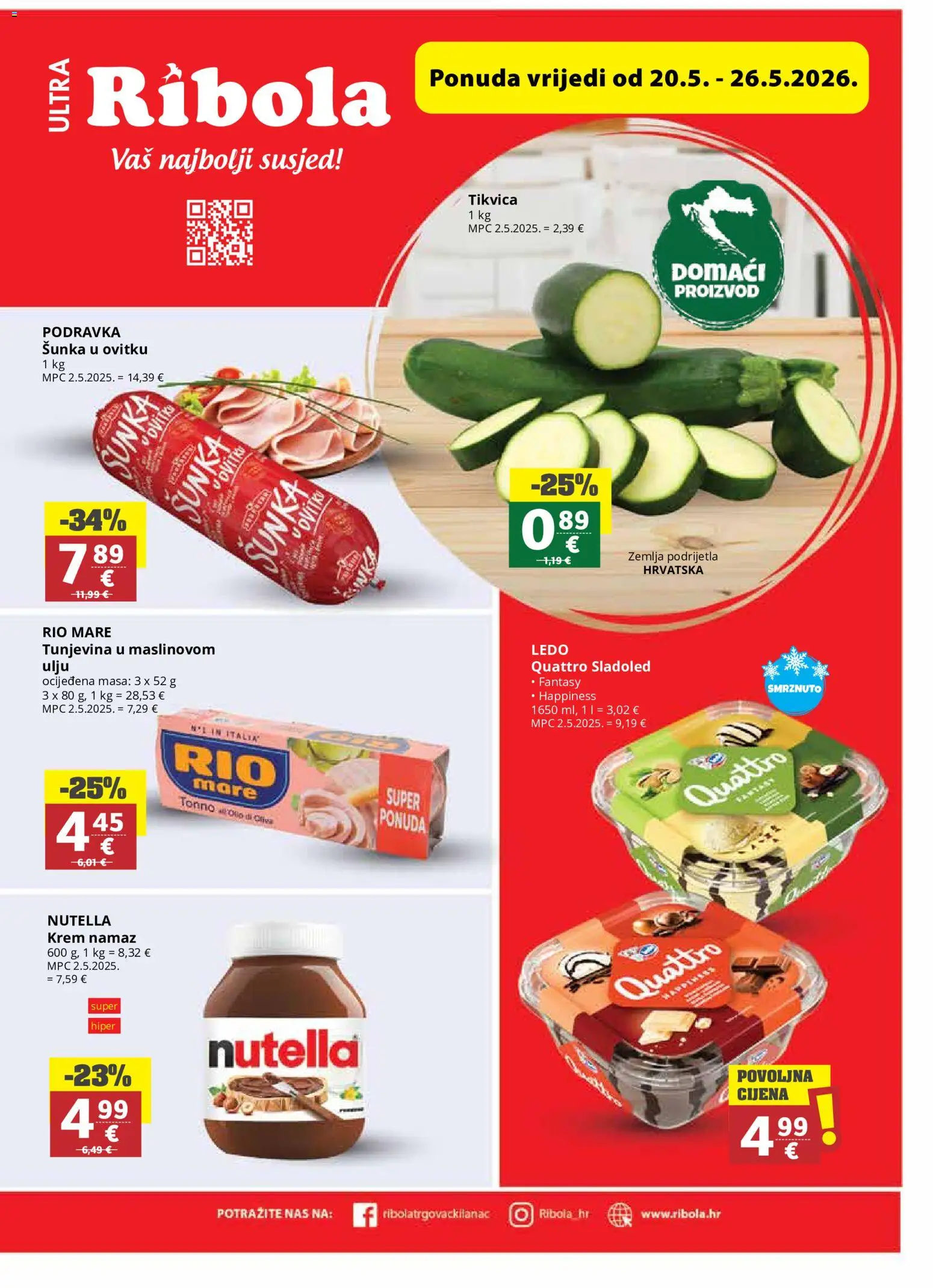 Pregled letka Ribola Katalog trgovine Ribola vrijedi od 20.05.2026