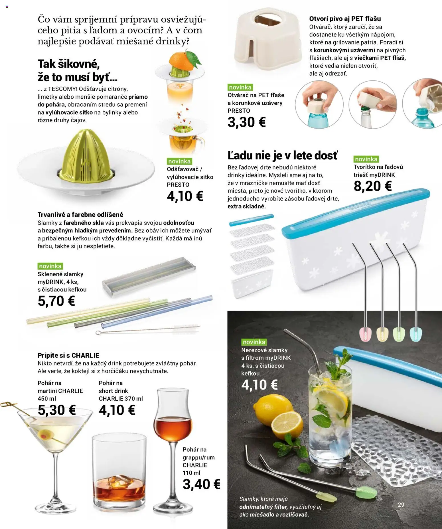 Náhľad TESCOMA letáku platného od 01.06.2026 - Pivo, Odšťavovač, Martini, Bylinky, Pomaranče