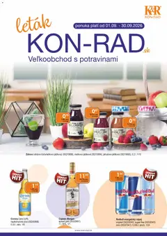 Náhľad KON - RAD letáku platného od 01.09.2026